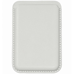 Кошелек для карт LEATHER Card Holder с анимацией (крепкий магнит) (Белый)