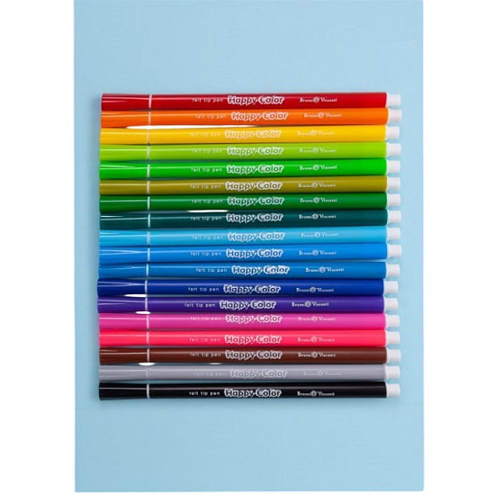 Фломастеры 18 цветов Happycolor, МИКС 4808851