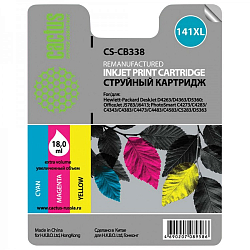 Картридж струйный CACTUS CS-CB337 трехцветный для №141 HP DeskJet D4263/D4363/D5360 (9ml)