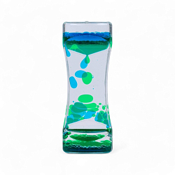 Гелевые часы, антистресс, 14 х 5.5 х 3.5 см, зеленые   10701652