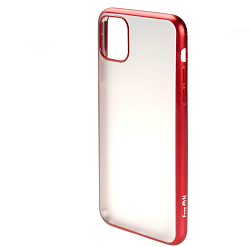 Силиконовый чехол FAISON для iPhone 12/12 Pro, Stylish, прозрачный, красный