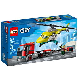 Конструктор LEGO City 60343 Грузовик для спасательного вертолёта
