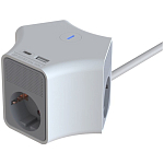 Сетевой фильтр  2.0м RITMIX RM-231C White, 3 розетки