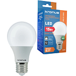 Лампа светодиодная KRONUS A60 15W/4000K/E27 нейтральный свет (10/100)