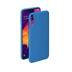 Силиконовый чехол DEPPA для Samsung Galaxy A50 (2019) синий (Gel Color Case)