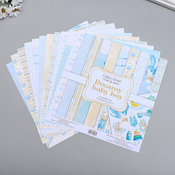Набор бумаги для скрапбукинга "Dreamy baby boy" 10 листов, 20х20 см 5490657