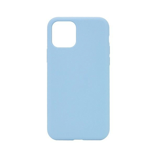 Задняя накладка SILICONE CASE для iPhone 12 светло-голубой (не оригинал)