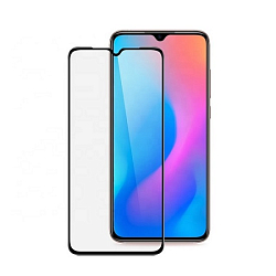 Противоударное стекло NONAME для Xiaomi Mi 9 Lite черное, полный клей