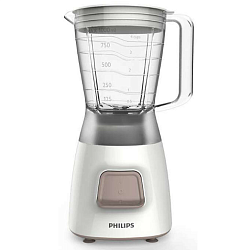 Блендер PHILIPS HR2052/00, стационарный, белый/серебристый