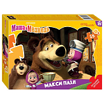 Контурный МАКСИ пазл Step Puzzle 15 эл. "Маша и Медведь" (Анимаккорд)
