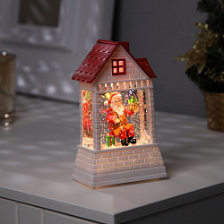 Светодиодная фигура «Дед Мороз» 7.5 × 12.5 × 4.9 см, пластик, батарейки АААх2 (не в комплекте), свечение тёплое белое