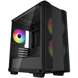 Корпус DEEPCOOL CC360 ARGB (R-CC360-BKAPM3-G-1) (mATX, без БП, 2xUSB, с окном)