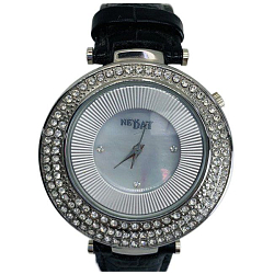 Наручные часы NEW DAY Style 176 кор.-хром,циф-бел,рем-черн