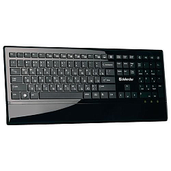 Клавиатура DEFENDER ММ Oscar SM-600 USB Black глянец