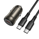Авто ЗУ 1Type-C 3A BOROFONE BZ32, Gold, PD30W,Type-C Type-C