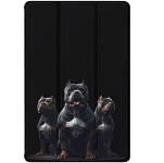Чехол футляр-книга ZIBELINO для iPad Air 13" 2025 (M3)/Apple iPad Pro 2024 (M4)/iPad Air 2024 (M2) 13.0'' (черный) 1440 ГОРДЕЛИВЫЕ ПИТБУЛИ