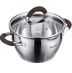 Кастрюля 2.3л REGENT Linea Truffle 67-0318; 18x10,5см