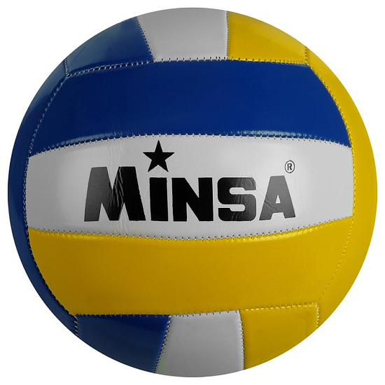 Мяч волейбольный Minsa, PVC, машинная сшивка, размер 5