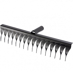 Грабли стальные, 16 витых зубьев, без черенка// Сибртех 61750