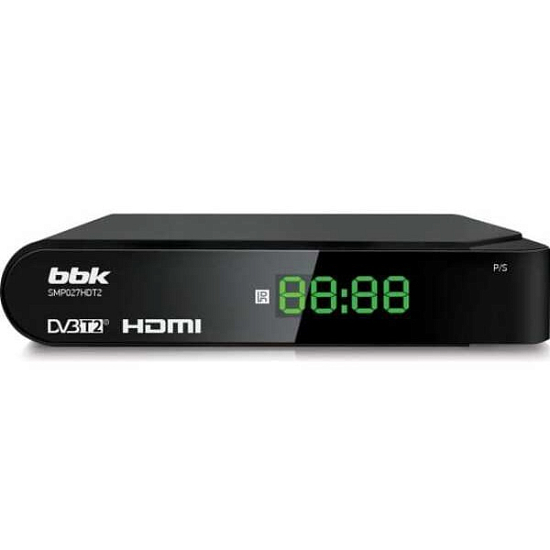 Ресивер DVB-T2 BBK SMP027HDT2 черный