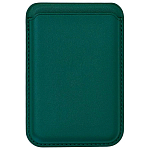 Кошелек для карт iPhone Silicone Wallet MagSafe с лого (№03 Зеленый)