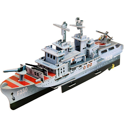 Конструктор 3D картонный «Корабль», 55 деталей 124377