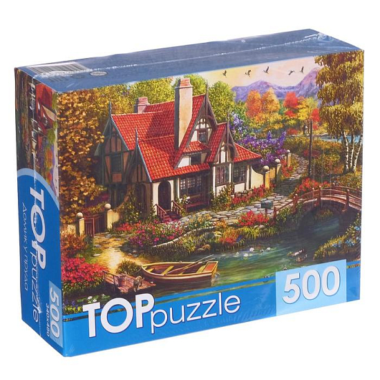 Пазлы 500 элементов «Домик у пруда»