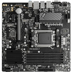 Материнская плата MSI PRO B650M-P Socket AM5 AMD B650 4xDDR5 mATX AC`97 8ch(7.1) 2.5Gg RAID+VGA+HDMI+DP