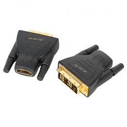 Переходник HDMI >--> DVI CABLEXPERT A-HDMI-DVI-2, золотые разъемы, пакет