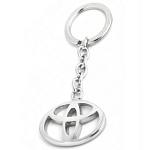 Брелок для ключей "TOYOTA" металлический хром