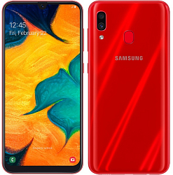 Муляж Samsung Galaxy A30 красный