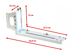 Кронштейн для видеокарты на 2 слота без райзера PCIe для вертикальной установки видеокарты,,белый
