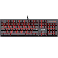 Клавиатура DEFENDER Quest GK-596 RU, красные, черный