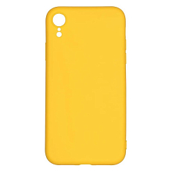 Задняя накладка PERO Soft Touch для iPhone XR жёлтый