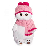 Мягкая игрушка Кошечка Ли-Ли в розовой шапке с шарфом 27 см