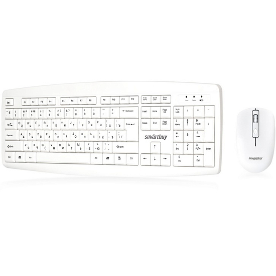 Клавиатура+мышь БП SMARTBUY ONE 212332AG белый