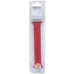 Силиконовый моно-ремешок ISA для Apple Watch 42/44mm (147mm) красный