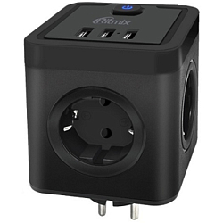 Тройник 4гн. RITMIX RM-043 Black