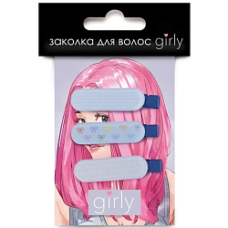 Заколка для волос GIRLY "Blue nude", blue