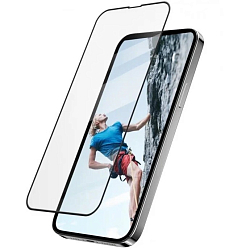 Противоударное стекло 2.5D XO для iPhone14/13/13 Pro, Anti-glare, черный