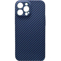 Силиконовый чехол LUXO CARBON для iPhone 12 PRO MAX (синий)
