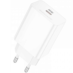 Сетевое ЗУ 1Type-C BOROFONE BA21A, Pro Long, белый, PD20W