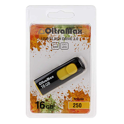 USB 16Gb OltraMax 250 Yellow