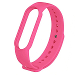 Силиконовый ремешок WB13 для Xiaomi Mi Band 5/Mi Band 6 (pink), на кнопке (регулируемый)