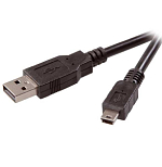 Кабель USB <--> miniUSB 3м TELECOM черный