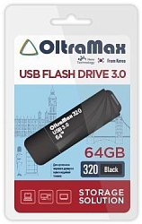USB 64Gb OltraMax 320 черный, USB 3.0