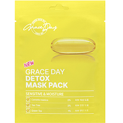 Маска тканевая для лица Grace Day, детокс, 27 мл   9941193