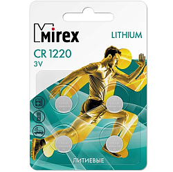Элемент питания MIREX CR1220 BL-4 (4/216/648)