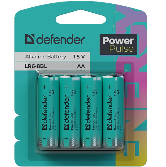Элемент питания DEFENDER LR06 PowerPulse BL-8