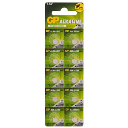 Элемент питания GoPower AG04 BL-10 (LR626/LR66/377A/177) (10/100/3600)